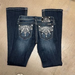 MissMe size 26 blue signature boot jeans